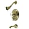 Kingston Brass KB36330PX Tub and Shower Faucet, Antique Brass KB36330PX - alternate 1